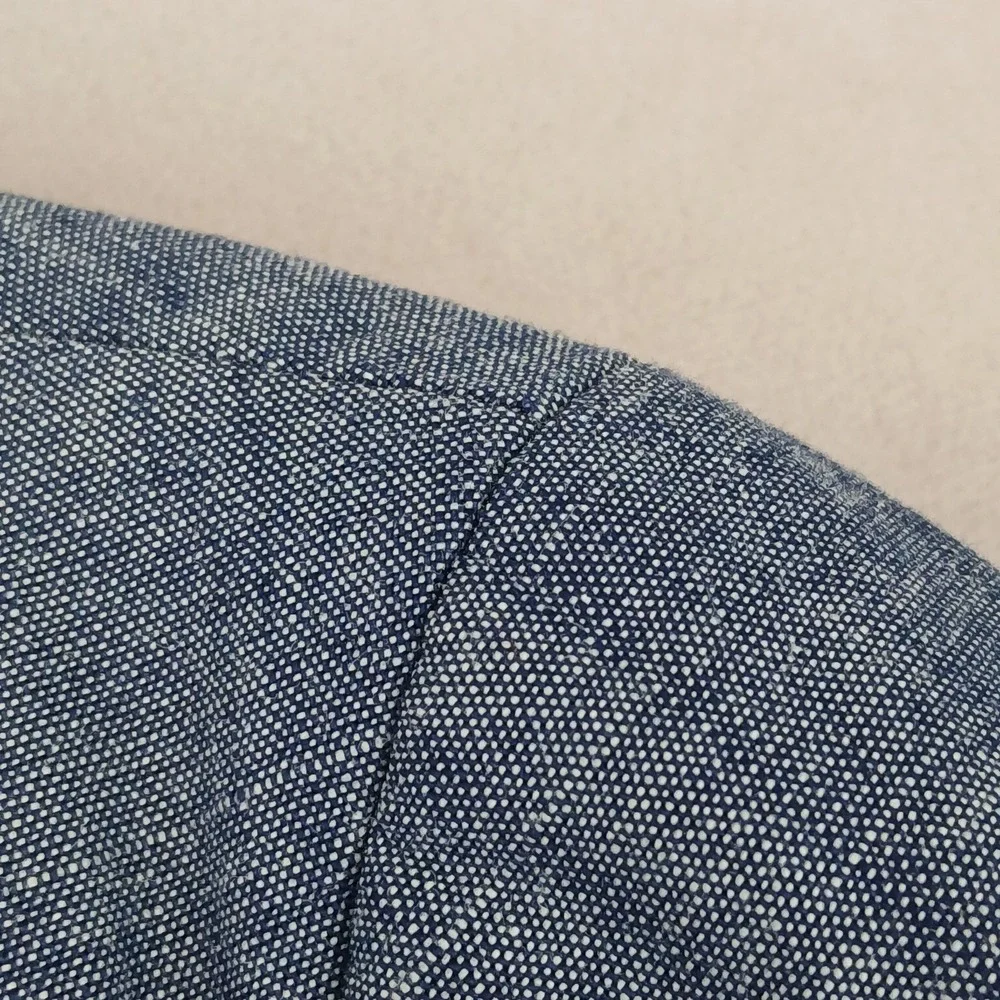 Tasso Elba‎ XL 46L Mens Blazer Sport Coat Chambray Unstructured Blue 23x32
